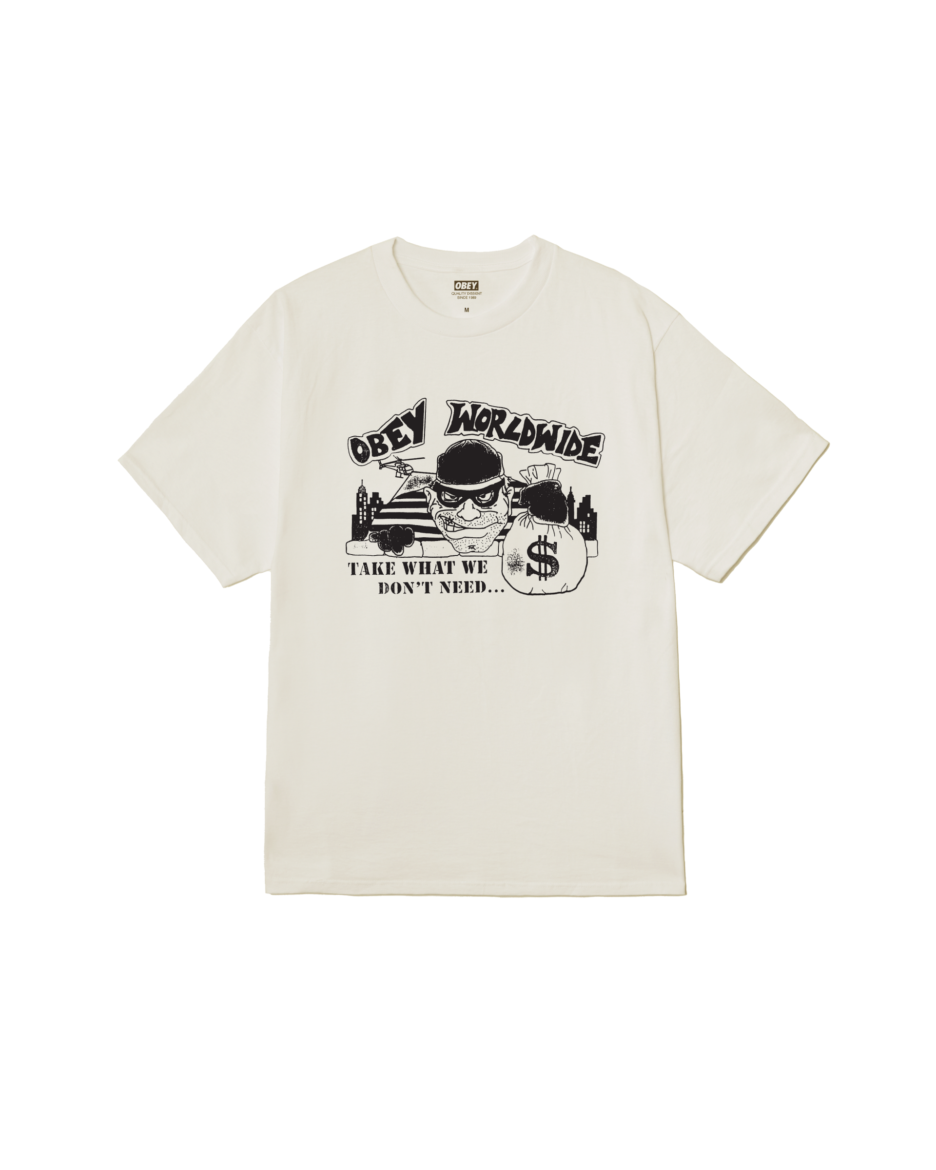 TAKE CLASSIC T-SHIRT - VINTAGE WHITE – OBEY CLOTHING JP