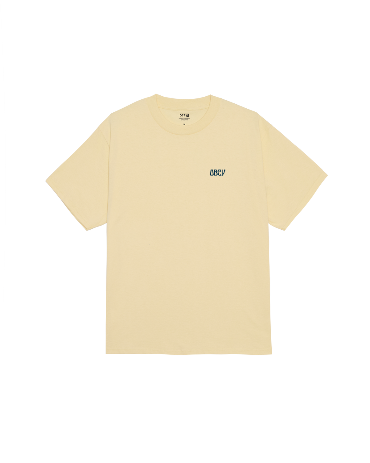 PEACE NOW BUTTERFLIES CLASSIC T-SHIRT - PALE YELLOW