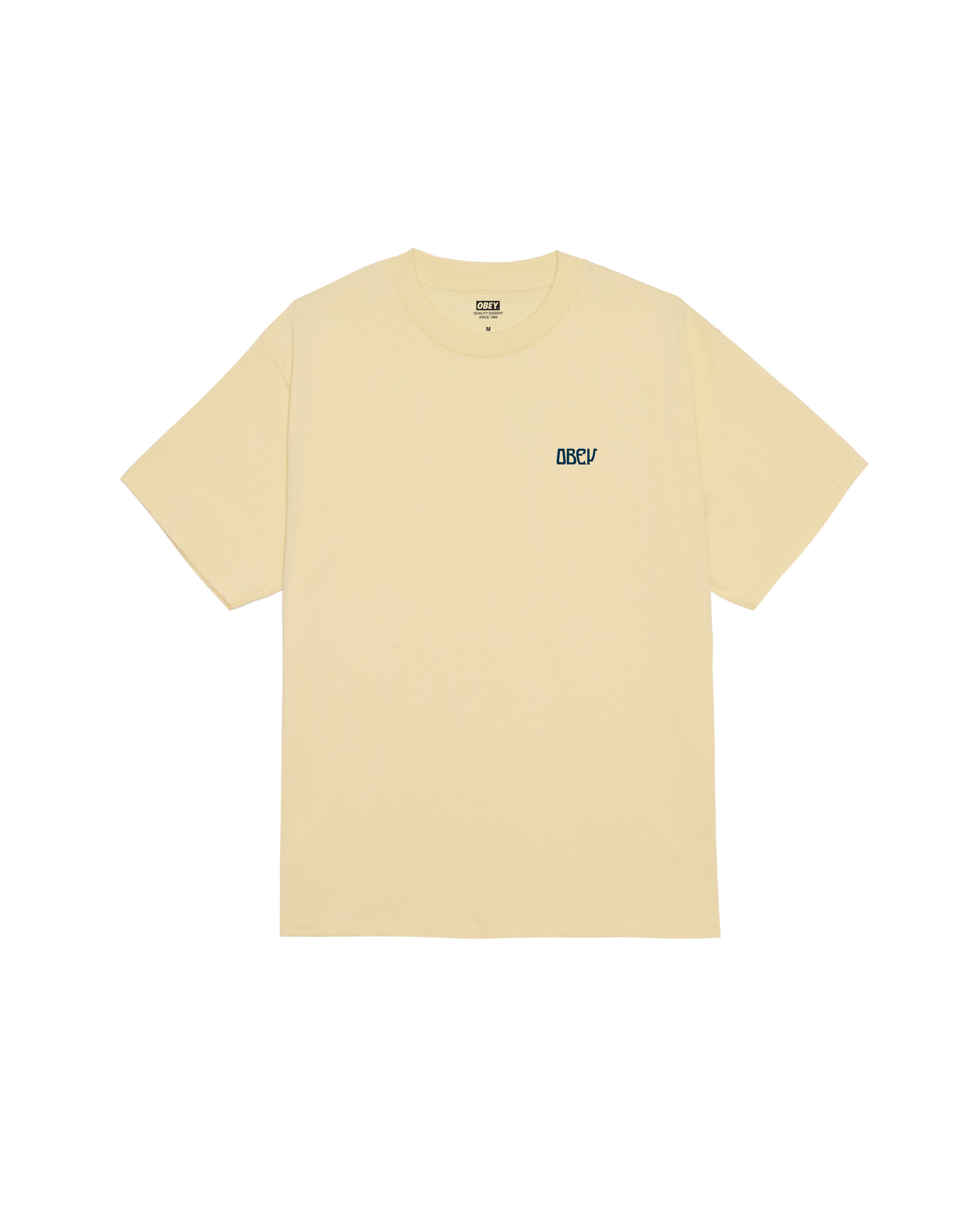 PEACE NOW BUTTERFLIES CLASSIC T-SHIRT - PALE YELLOW