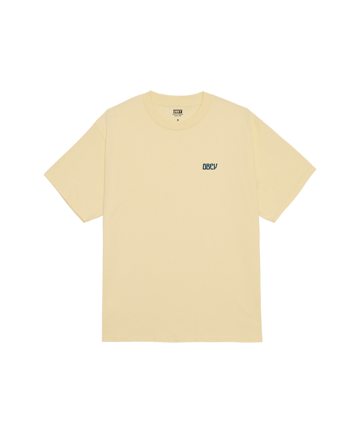 PEACE NOW BUTTERFLIES CLASSIC T-SHIRT - PALE YELLOW