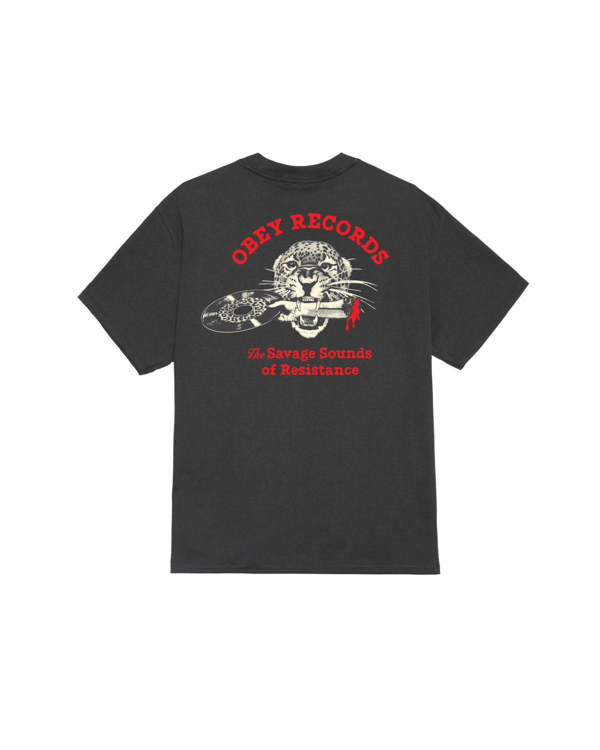 SAVAGE SOUNDS LEOPARD CLASSIC T-SHIRT - VINTAGE BLACK
