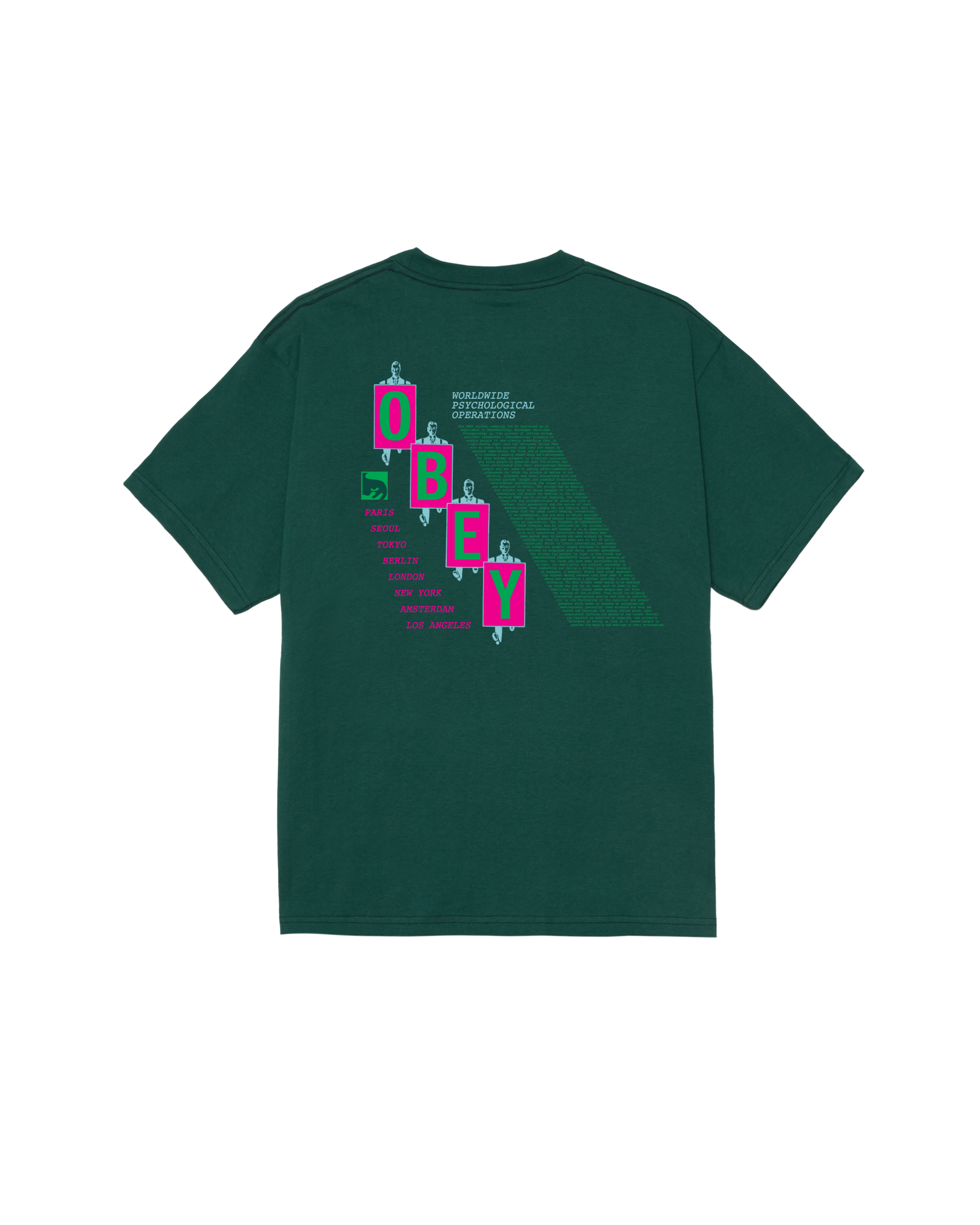 PSY-OPS MANIFESTO CLASSIC T-SHIRT - RAINFOREST