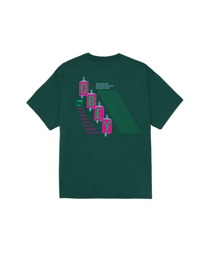PSY-OPS MANIFESTO CLASSIC T-SHIRT - RAINFOREST