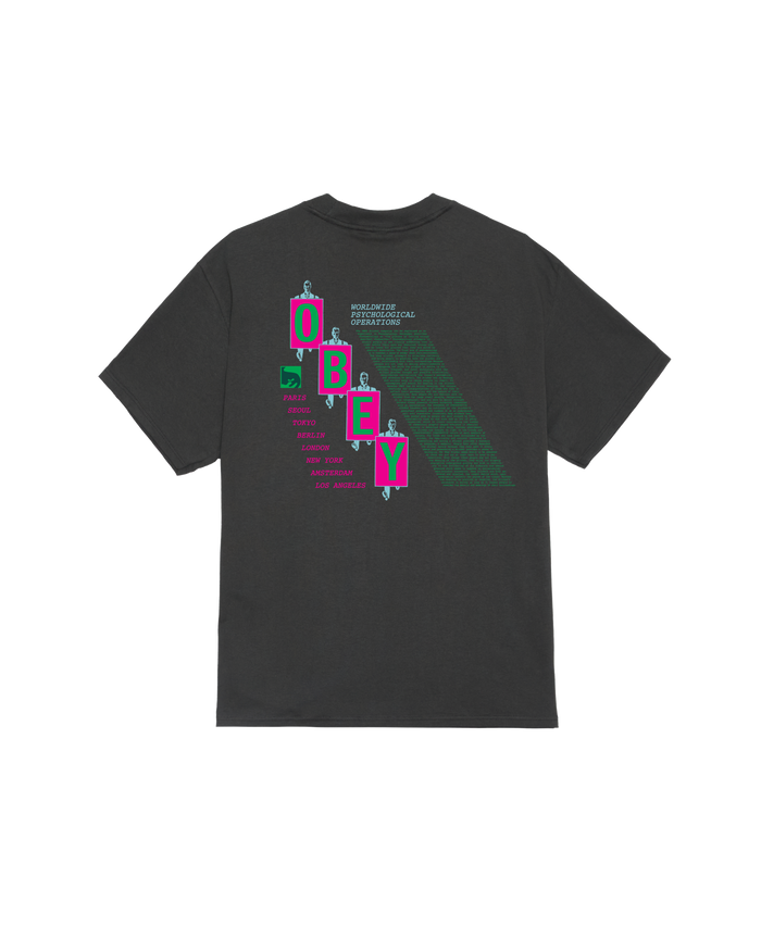 PSY-OPS MANIFESTO CLASSIC T-SHIRT - VINTAGE BLACK