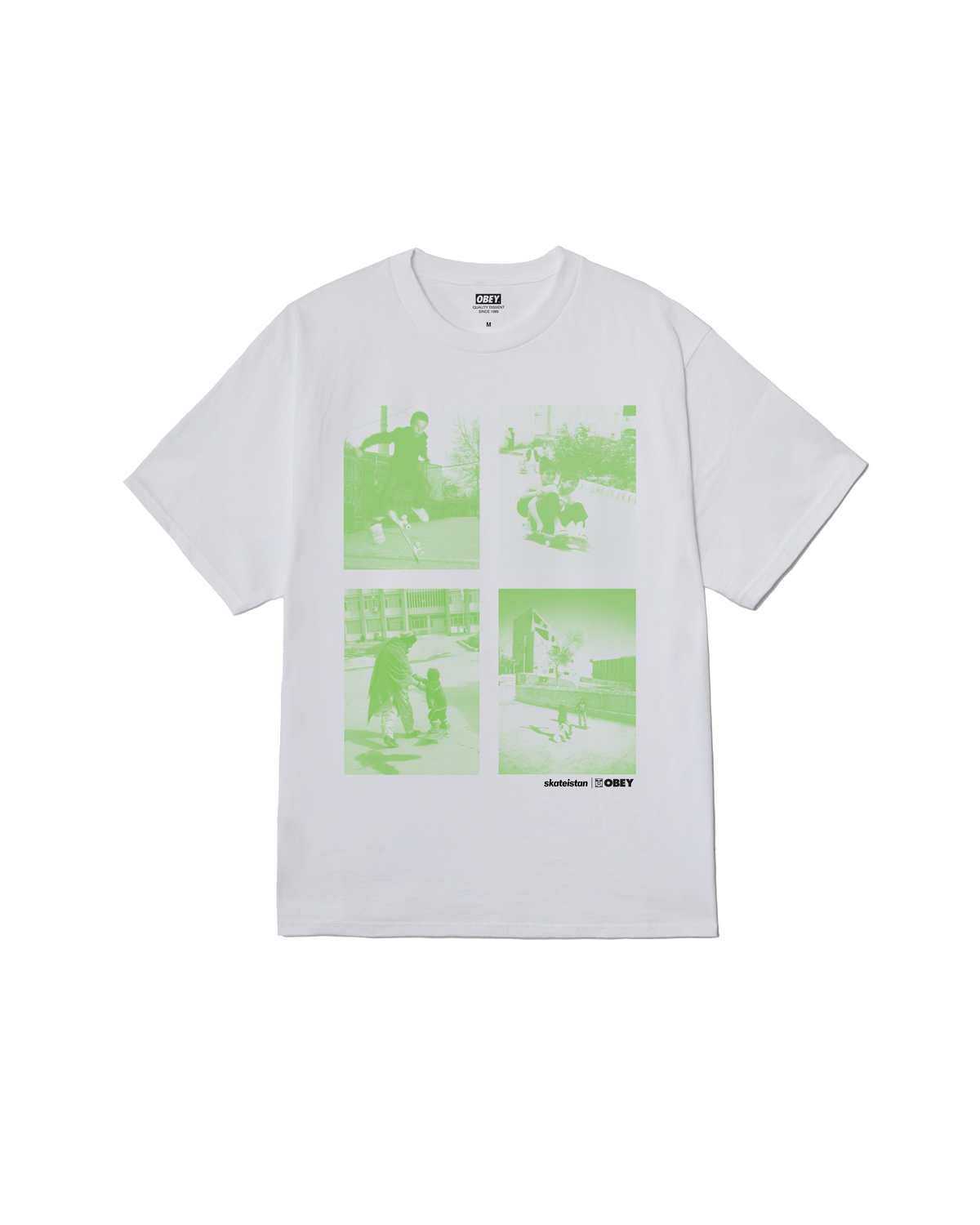 SKATEISTAN/CHILD PHOTO CLASSIC T-SHIRT - WHITE