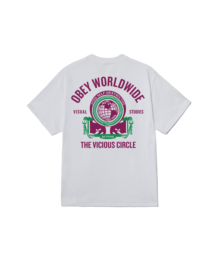 VICIOUS CIRCLE CLASSIC T-SHIRT - WHITE