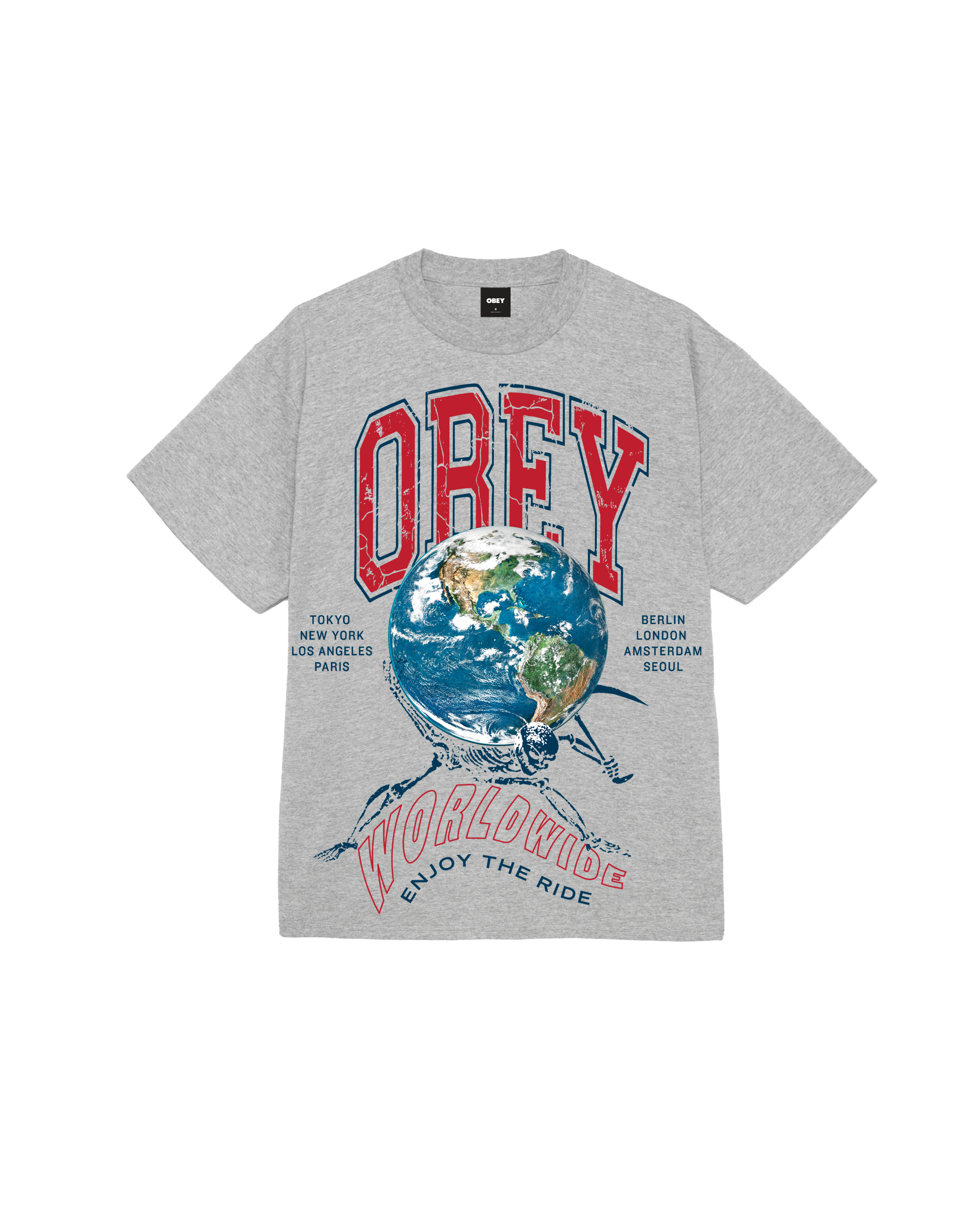 ENJOY THE RIDE CLASSIC T-SHIRT - HEATHER GREY