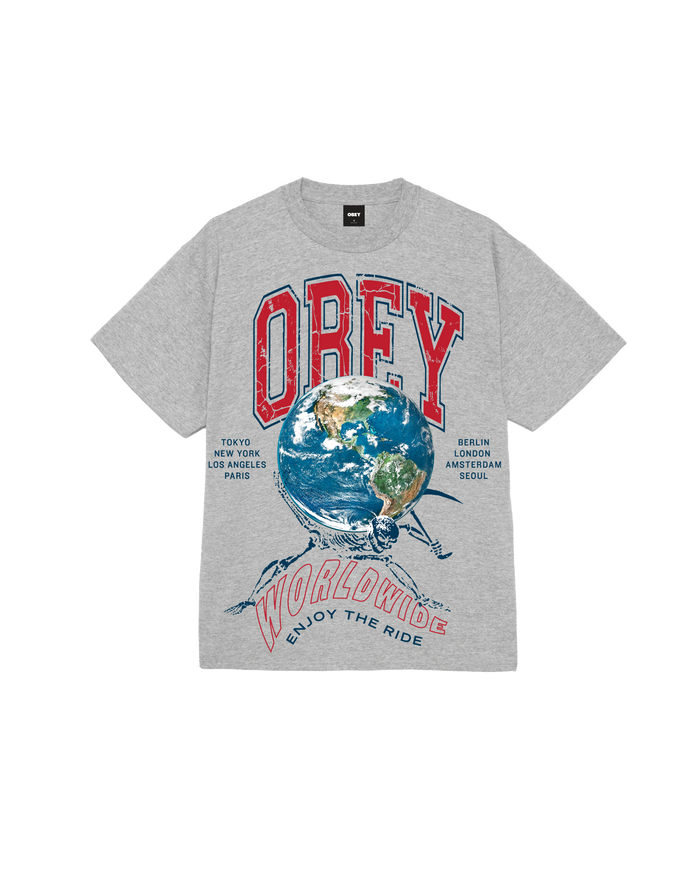 ENJOY THE RIDE CLASSIC T-SHIRT - HEATHER GREY