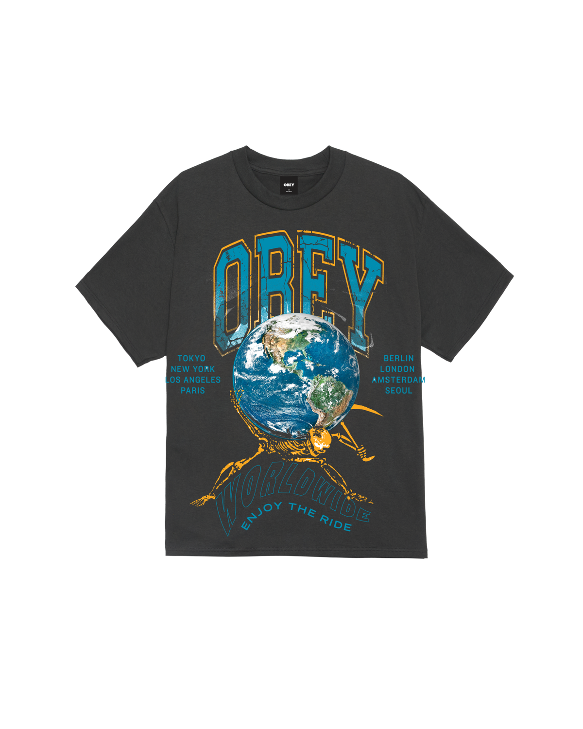 ENJOY THE RIDE CLASSIC T-SHIRT - VINTAGE BLACK