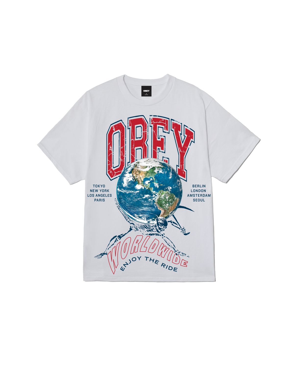 ENJOY THE RIDE CLASSIC T-SHIRT - WHITE