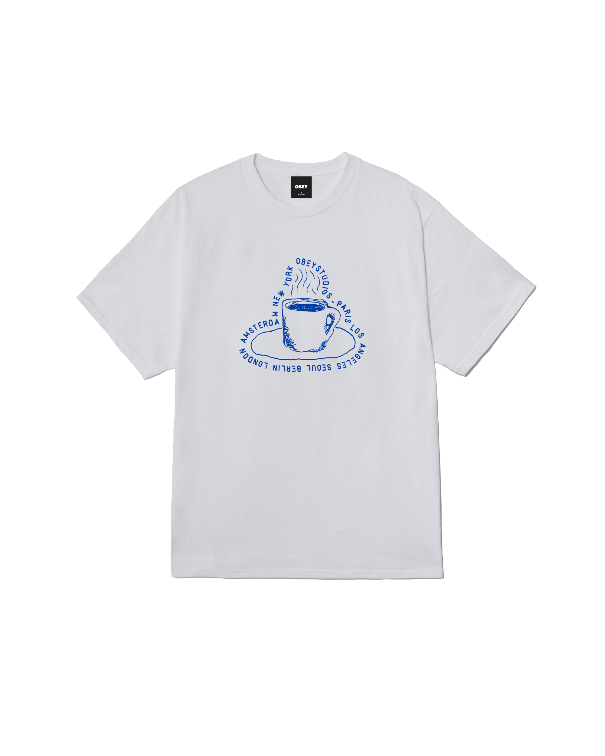 CUP & COFFEE CLASSIC T-SHIRT - WHITE