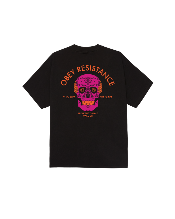RESISTANCE SKULL CLASSIC T-SHIRT - BLACK