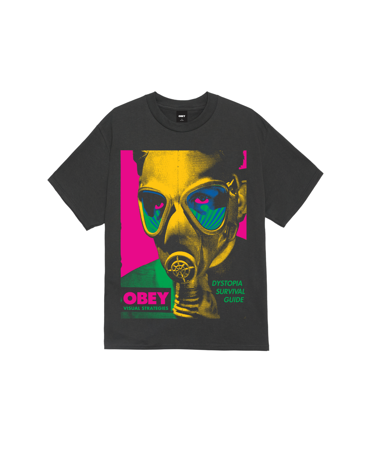GAS MASK CLASSIC T-SHIRT - VINTAGE BLACK