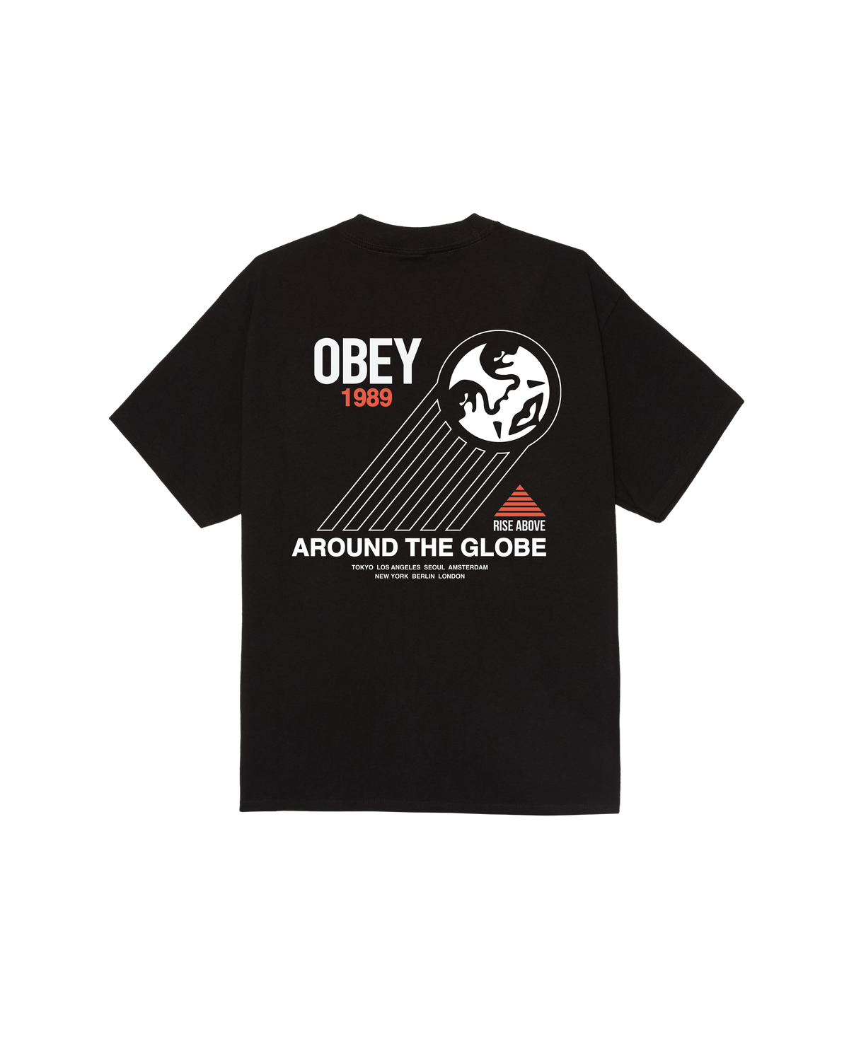 AROUND THE GLOBE CLASSIC T-SHIRT - BLACK