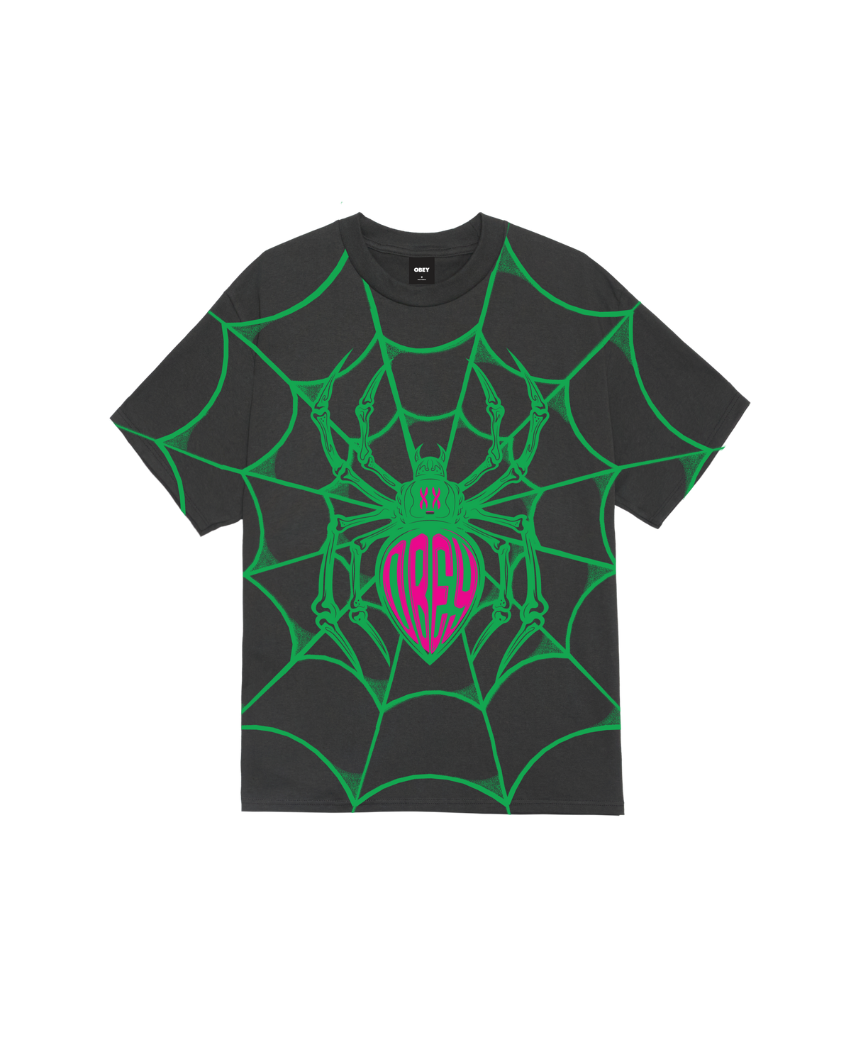 SPIDER CLASSIC T-SHIRT - VINTAGE BLACK