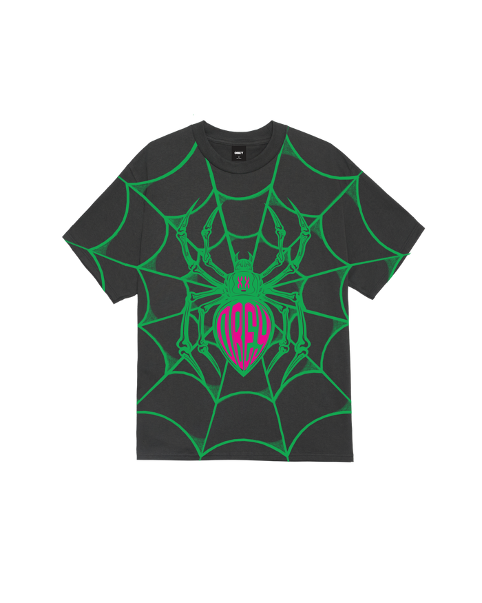 SPIDER CLASSIC T-SHIRT - VINTAGE BLACK