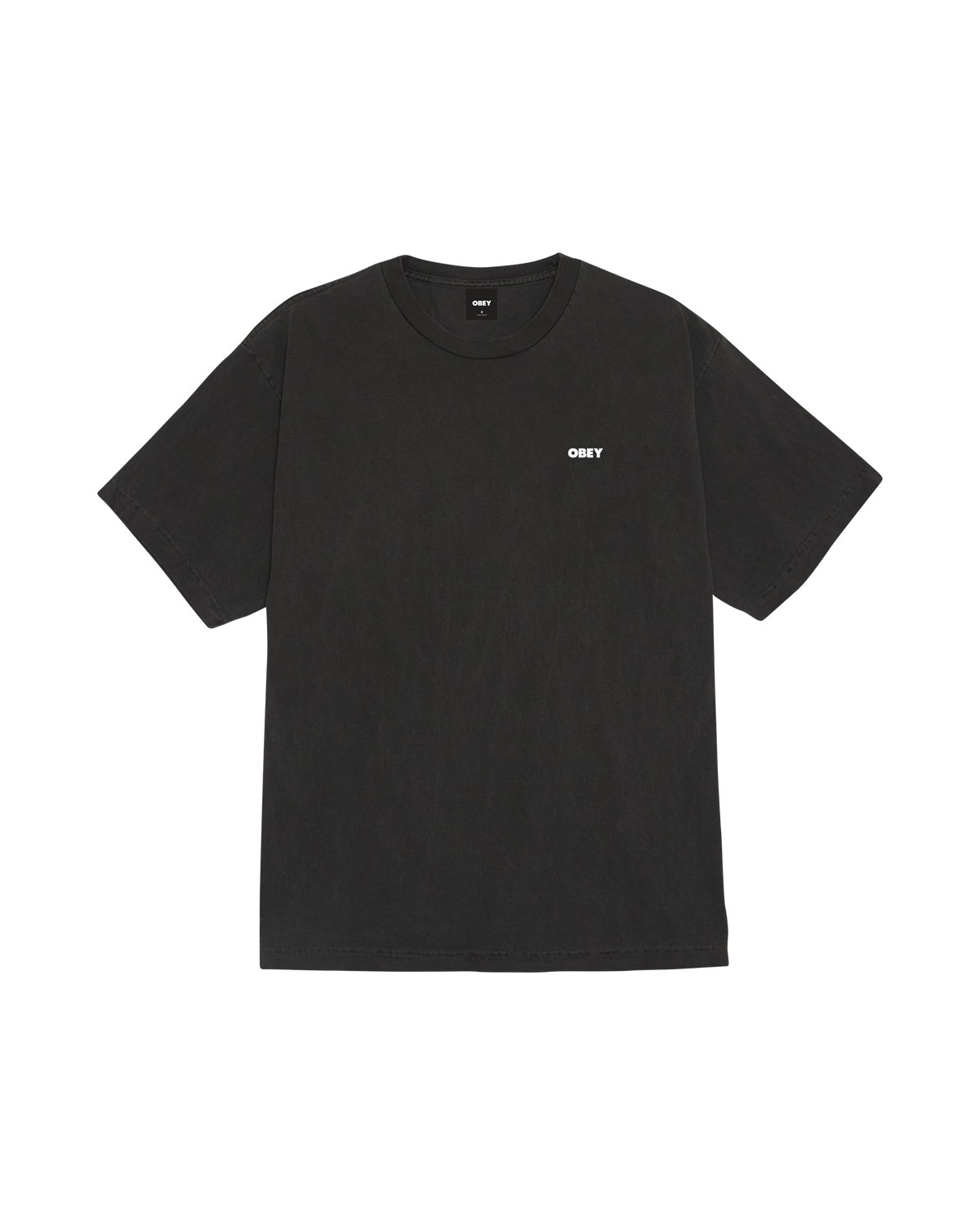 BOLD ICON FACE PIGMENT T-SHIRT - PIGMENT DUSTY BLACK