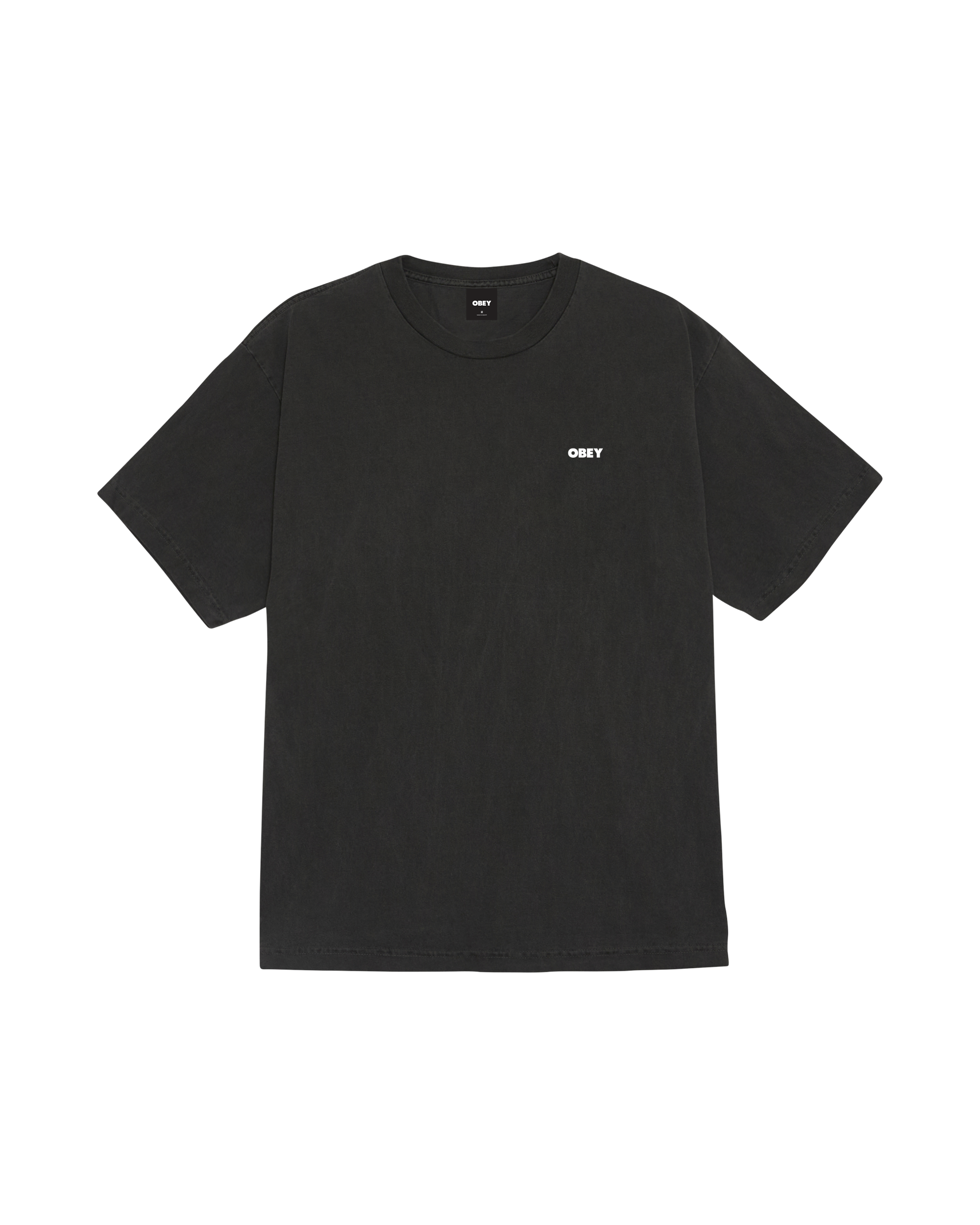 BOLD ICON FACE PIGMENT T-SHIRT - PIGMENT DUSTY BLACK