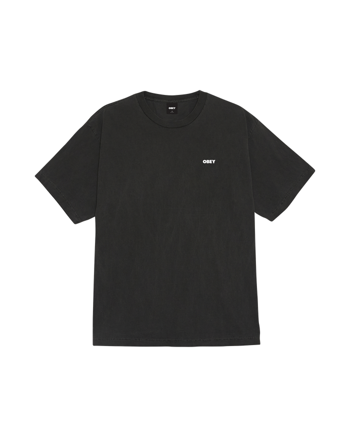 BOLD ICON FACE PIGMENT T-SHIRT - PIGMENT DUSTY BLACK