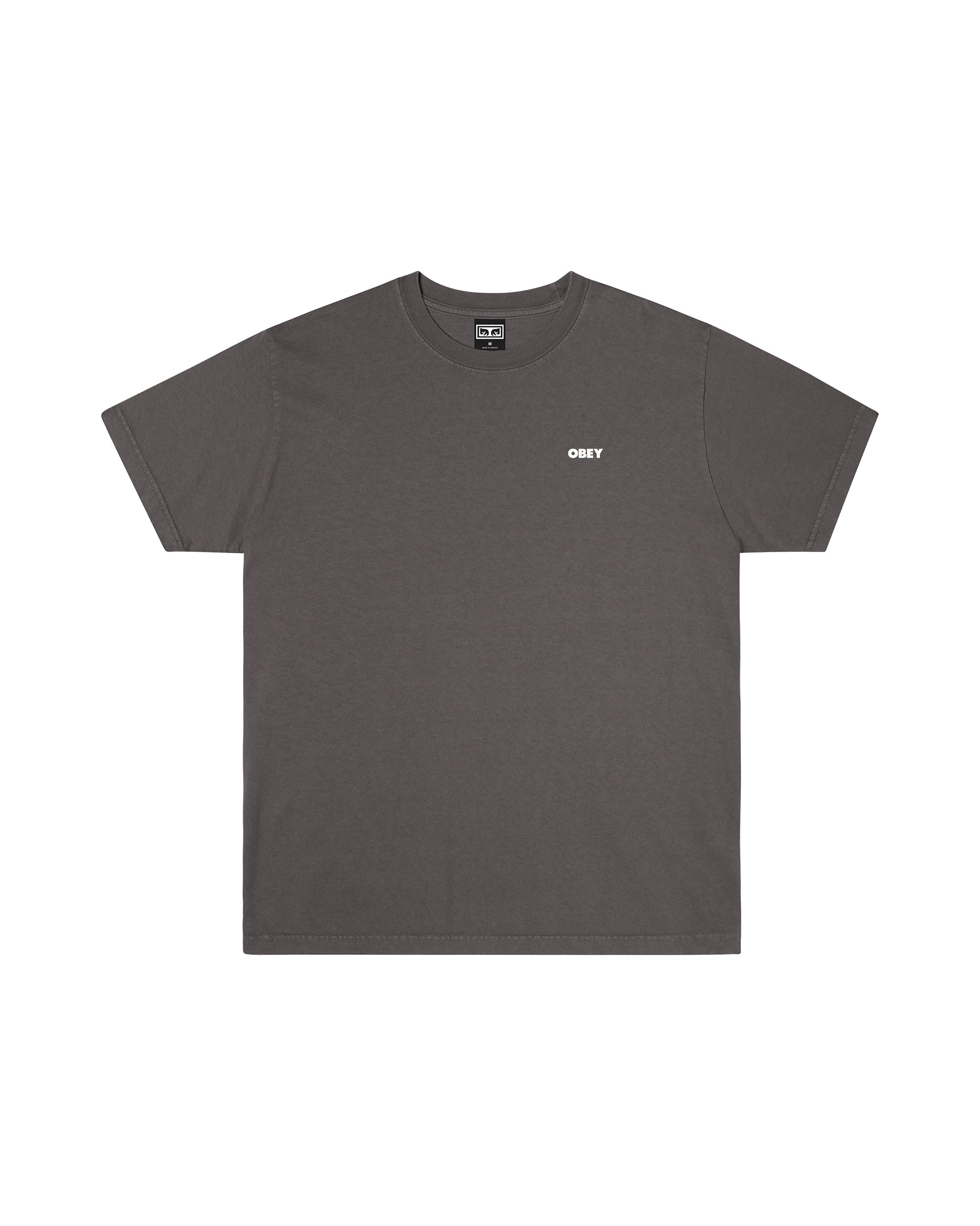 BOLD ICON FACE PIGMENT T-SHIRT - PIGMENT DUSTY BLACK
