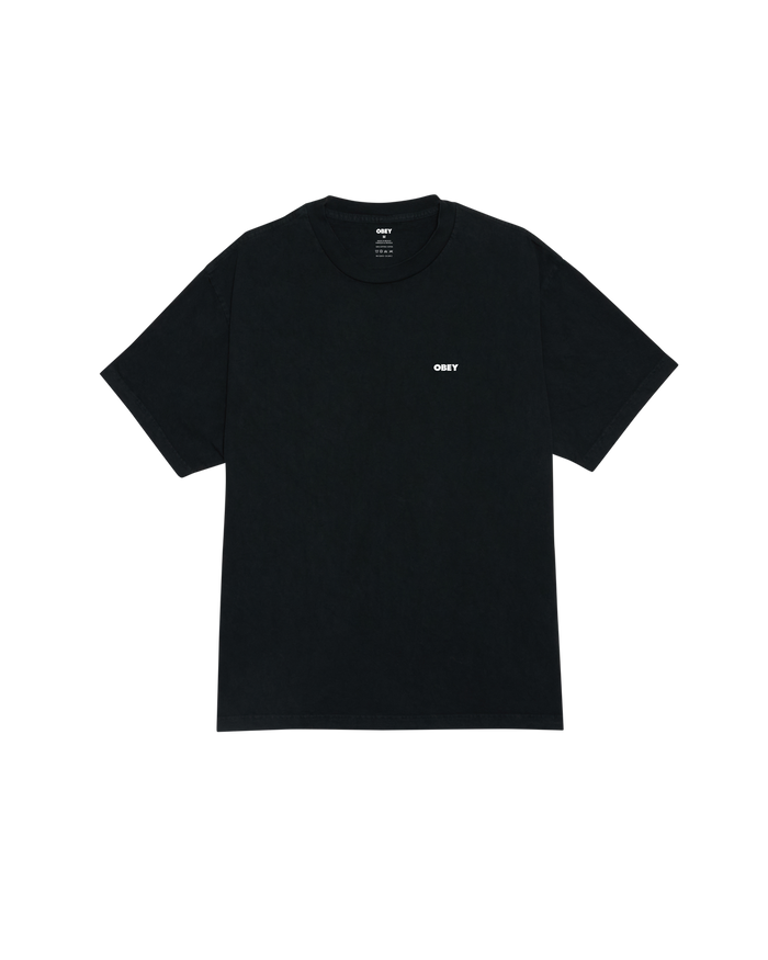 BOLD ICON FACE PIGMENT T-SHIRT - PIGMENT DUSTY BLACK