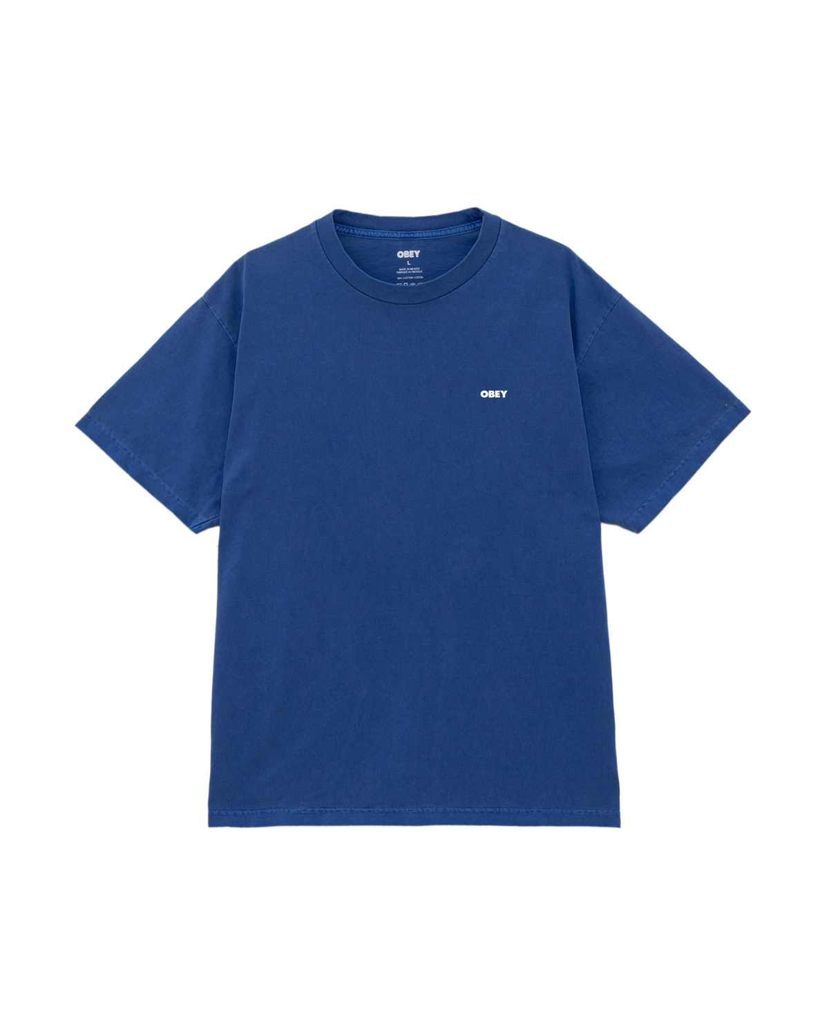 BOLD ICON FACE PIGMENT T-SHIRT - PIGMENT ELECTRIC INDIGO