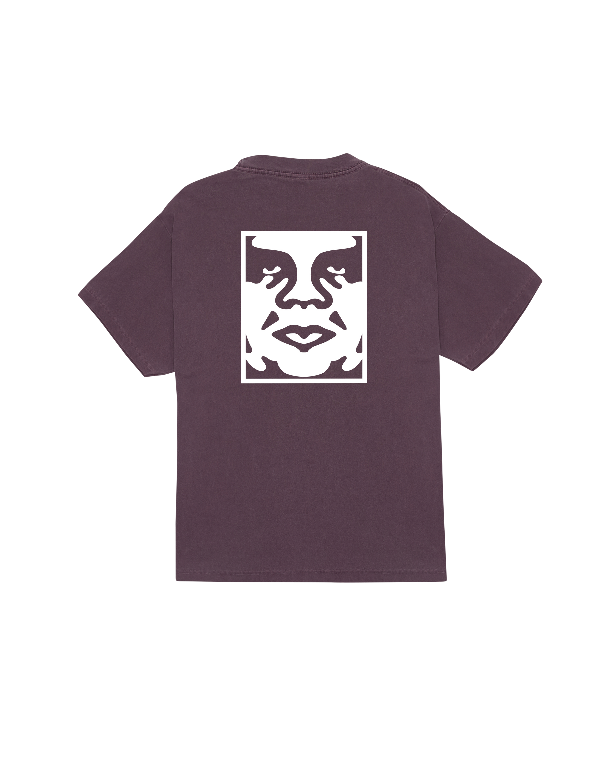 OBEY BOLD ICON FACE PIGMENT T-SHIRT - PIGMENT PLUMP PERFECT