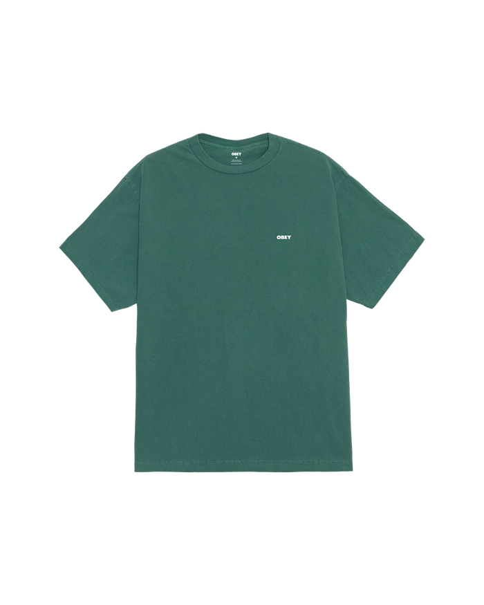 BOLD ICON FACE PIGMENT T-SHIRT - PIGMENT RAINFOREST