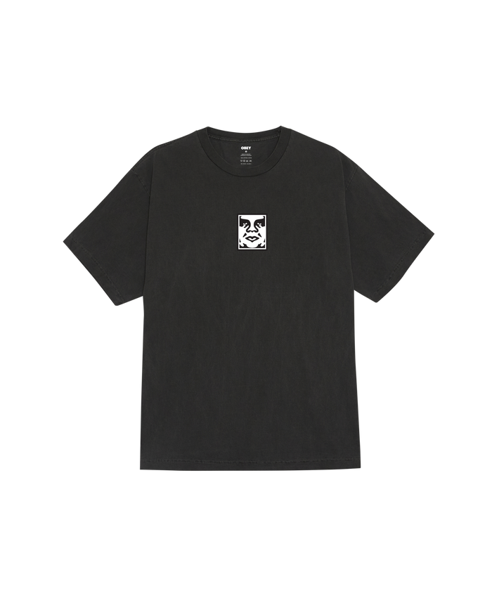 ICON FACE PIGMENT T-SHIRT - PIGMENT DUSTY BLACK