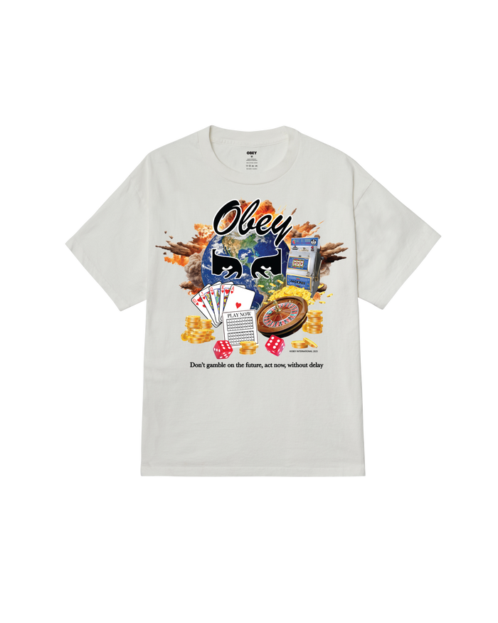 OBEY ACT NOW - PIGMENT VINTAGE WHITE