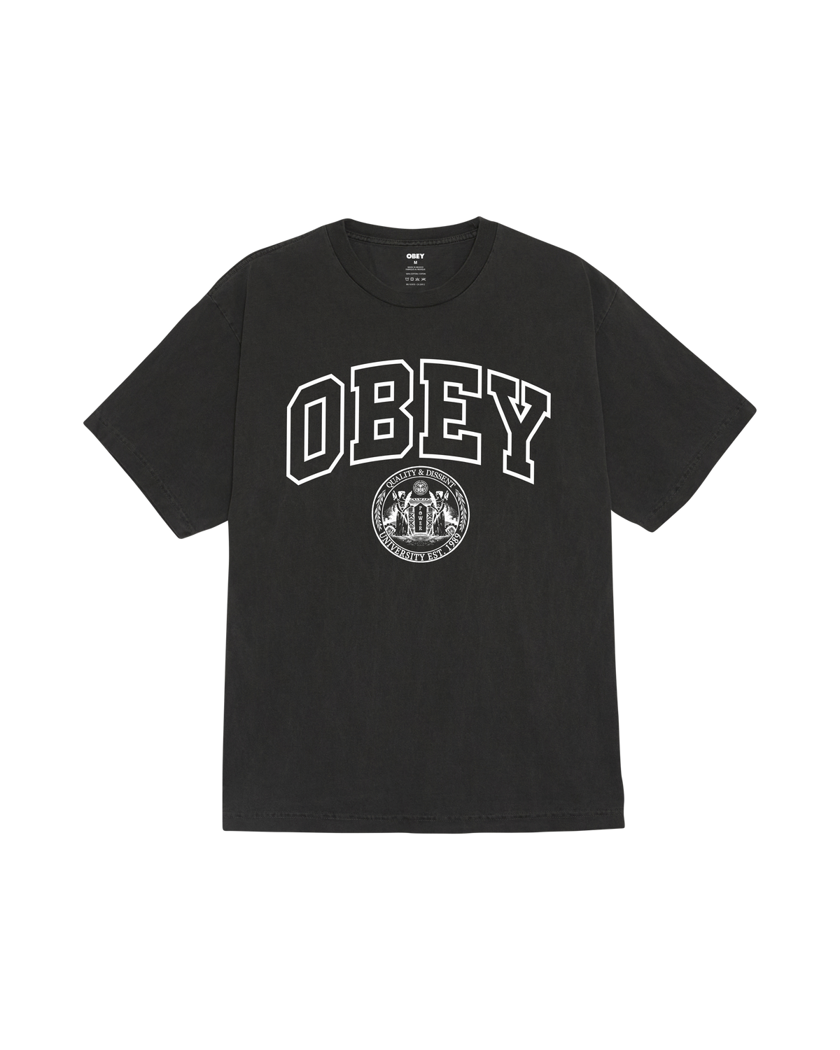 UNIVERSITY PIGMENT T-SHIRT - PIGMENT DUSTY BLACK