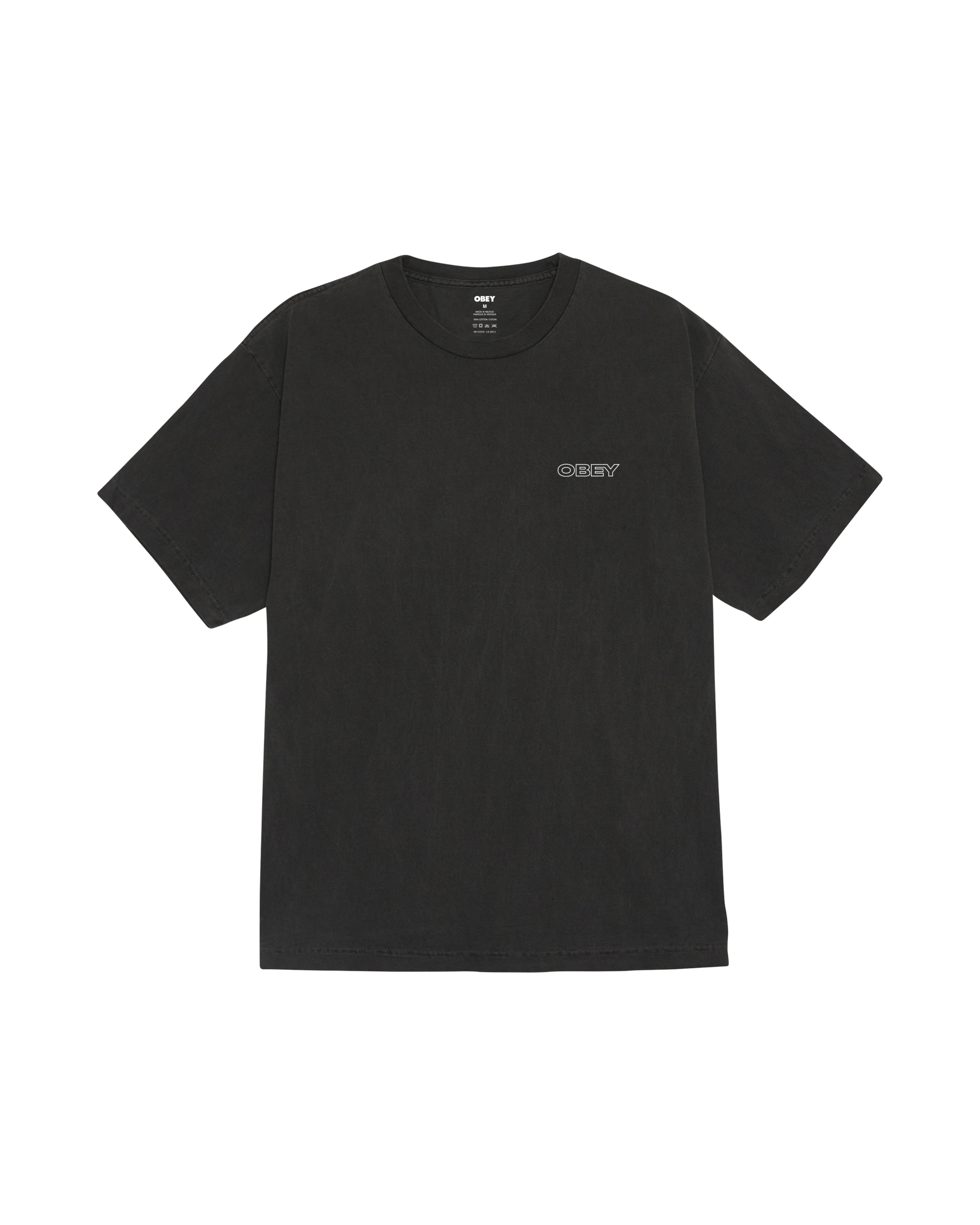 RIPPLE PIGMENT T-SHIRT - PIGMENT DUSTY BLACK