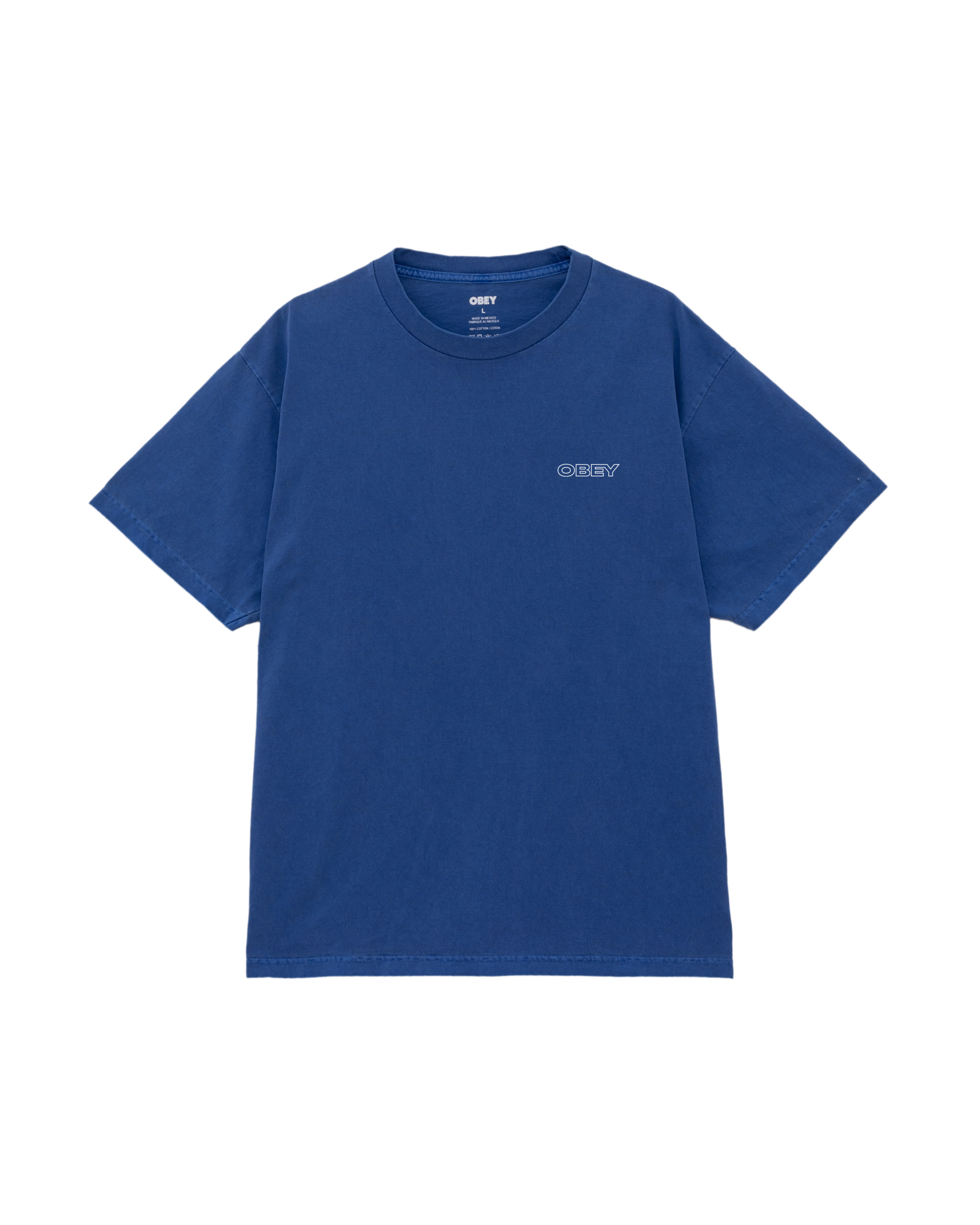 RIPPLE PIGMENT T-SHIRT - PIGMENT ELECTRIC INDIGO