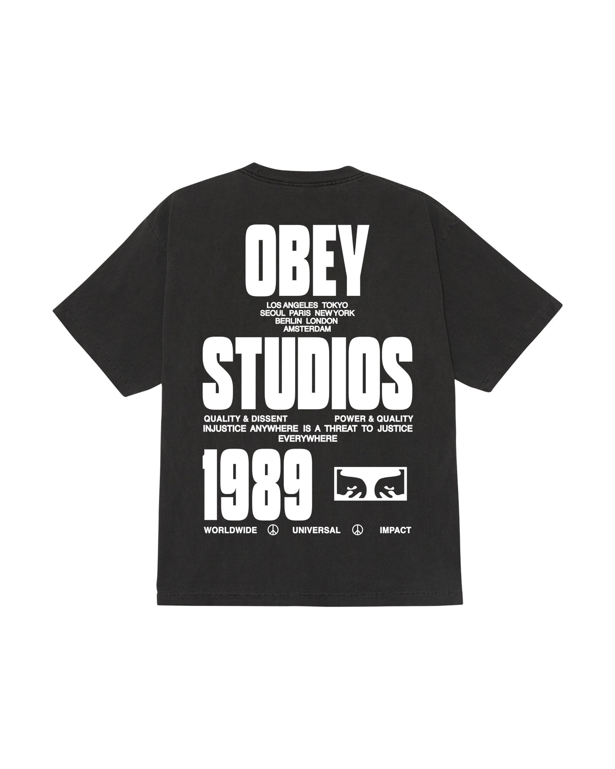 STAMPED PIGMENT T-SHIRT - PIGMENT DUSTY BLACK