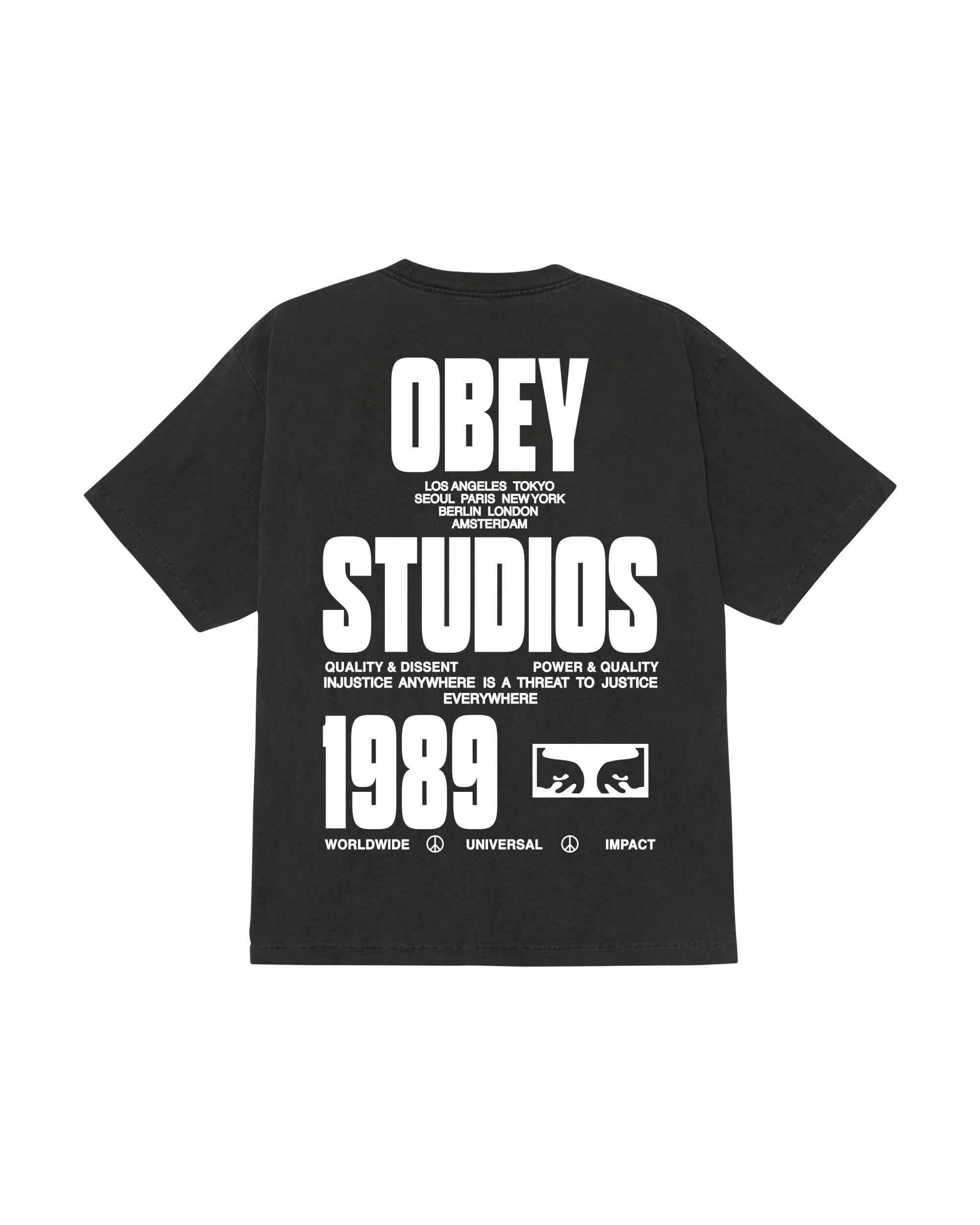 STAMPED PIGMENT T-SHIRT - PIGMENT DUSTY BLACK