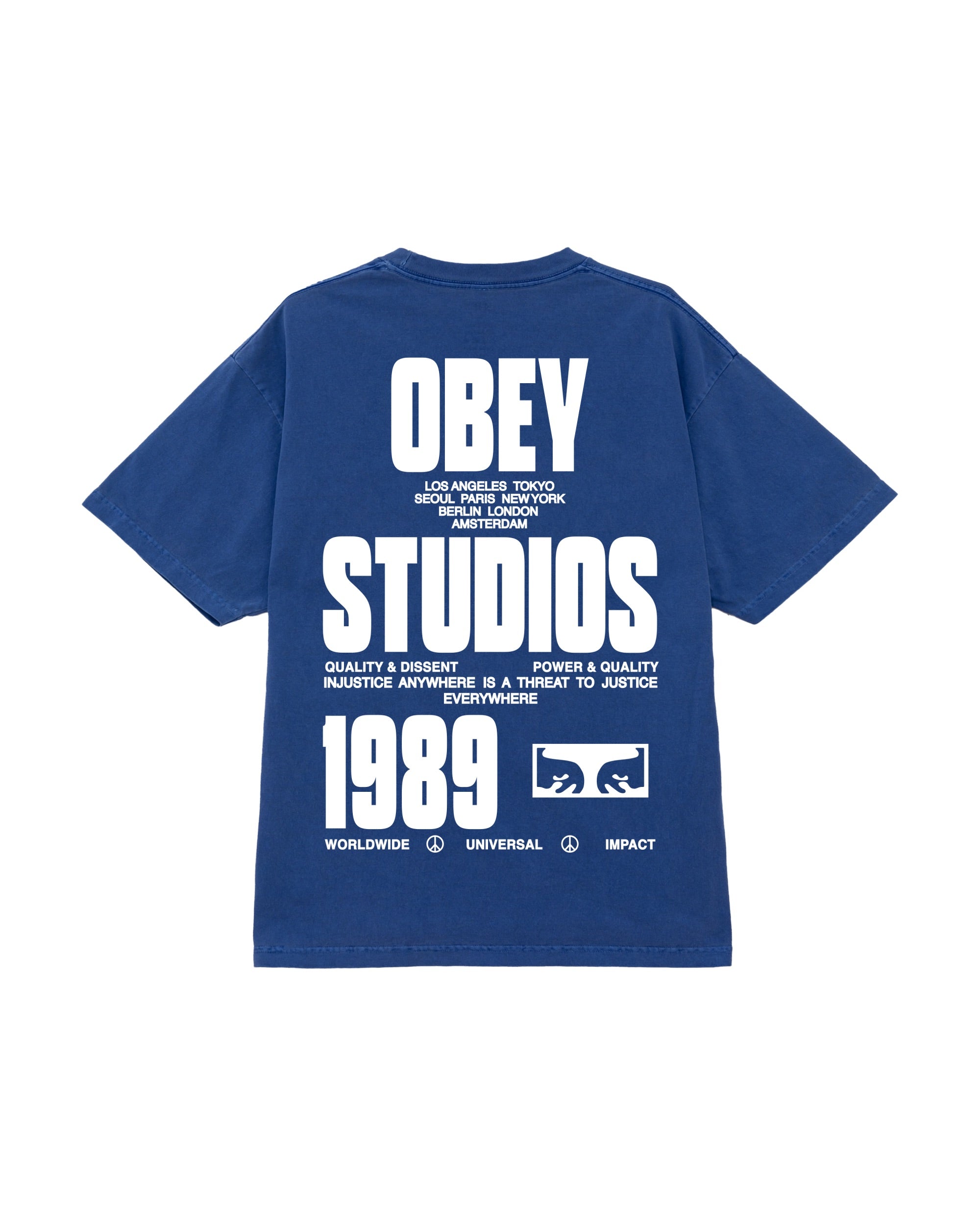 STAMPED PIGMENT T-SHIRT - PIGMENT ELECTRIC INDIGO