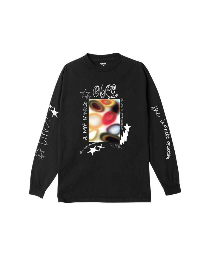 VAST UNIVERSE PIGMENT LS T-SHIRT - PIGMENT DUSTY BLACK