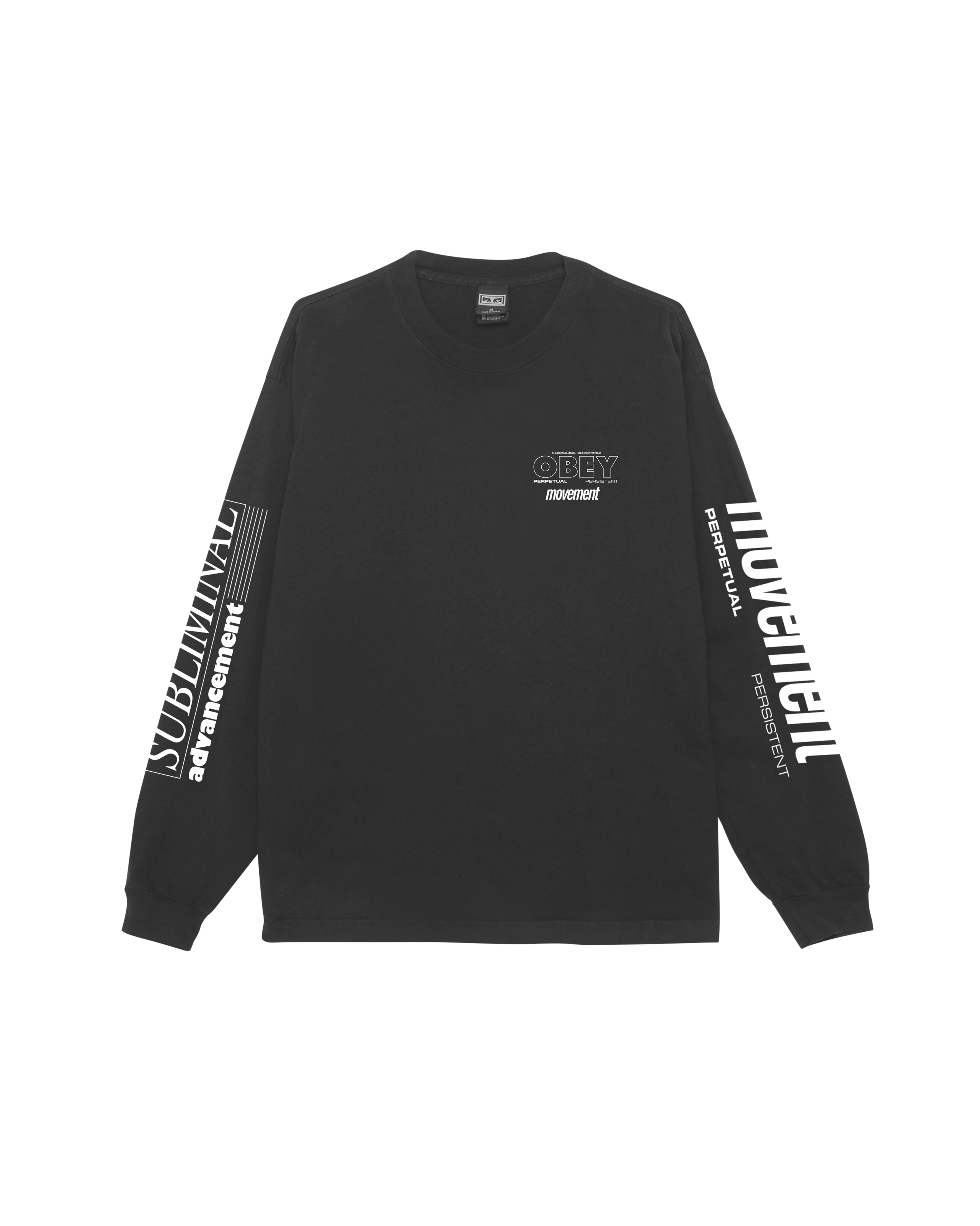 PERSISTENT MOVEMENT PIGMENT LS T-SHIRT - PIGMENT TRUE VINTAGE BLACK