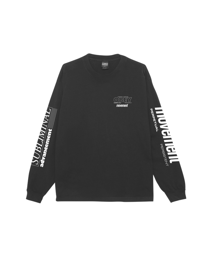 PERSISTENT MOVEMENT PIGMENT LS T-SHIRT - PIGMENT TRUE VINTAGE BLACK