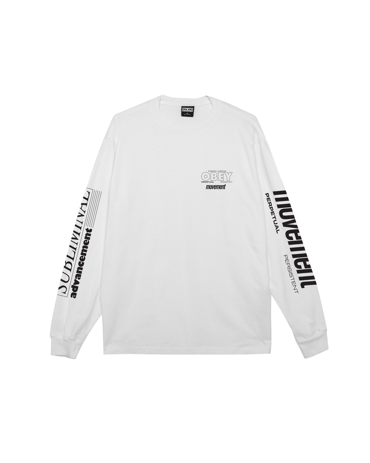 PERSISTENT MOVEMENT PIGMENT LS T-SHIRT - PIGMENT VINTAGE WHITE