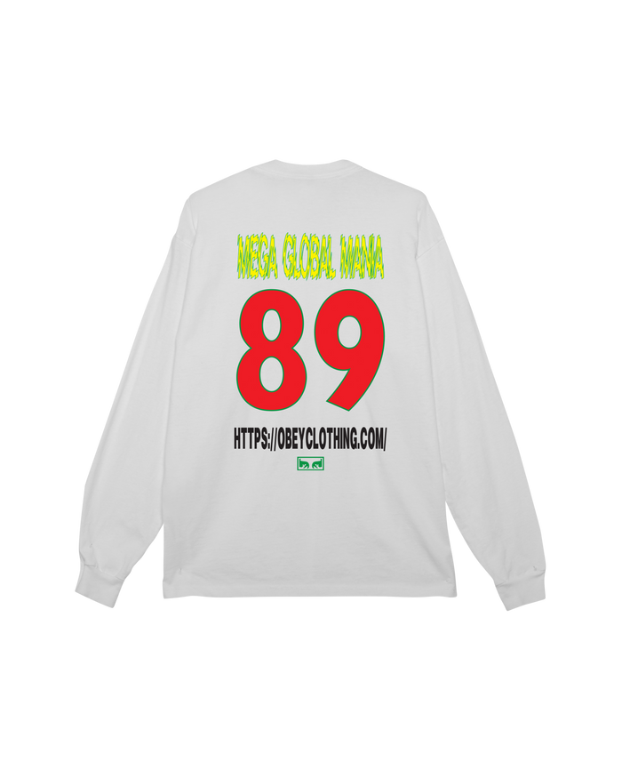 MEGA GLOBAL MANIA PIGMENT LS T-SHIRT - PIGMENT VINTAGE WHITE