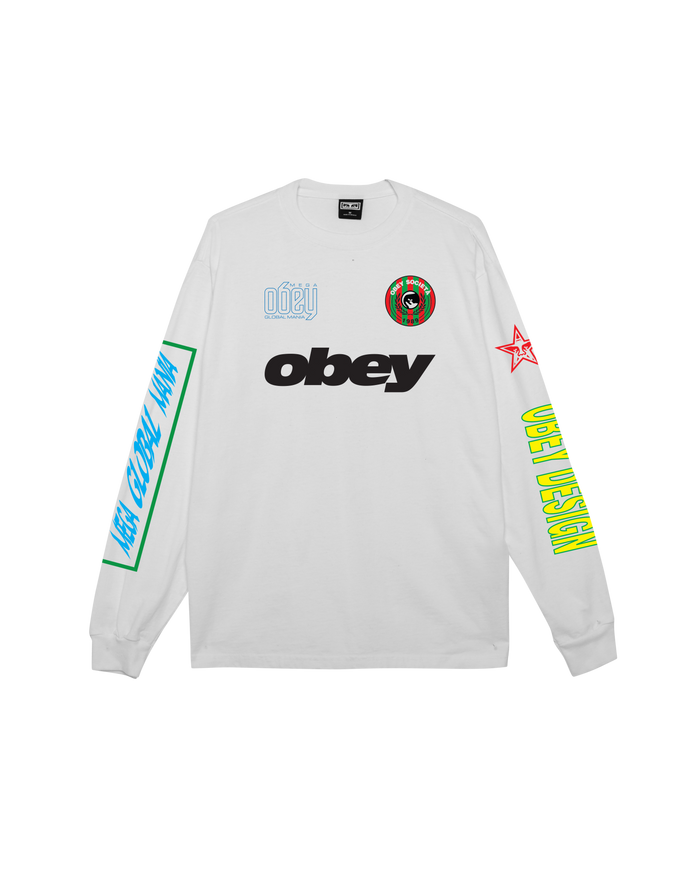 MEGA GLOBAL MANIA PIGMENT LS T-SHIRT - PIGMENT VINTAGE WHITE