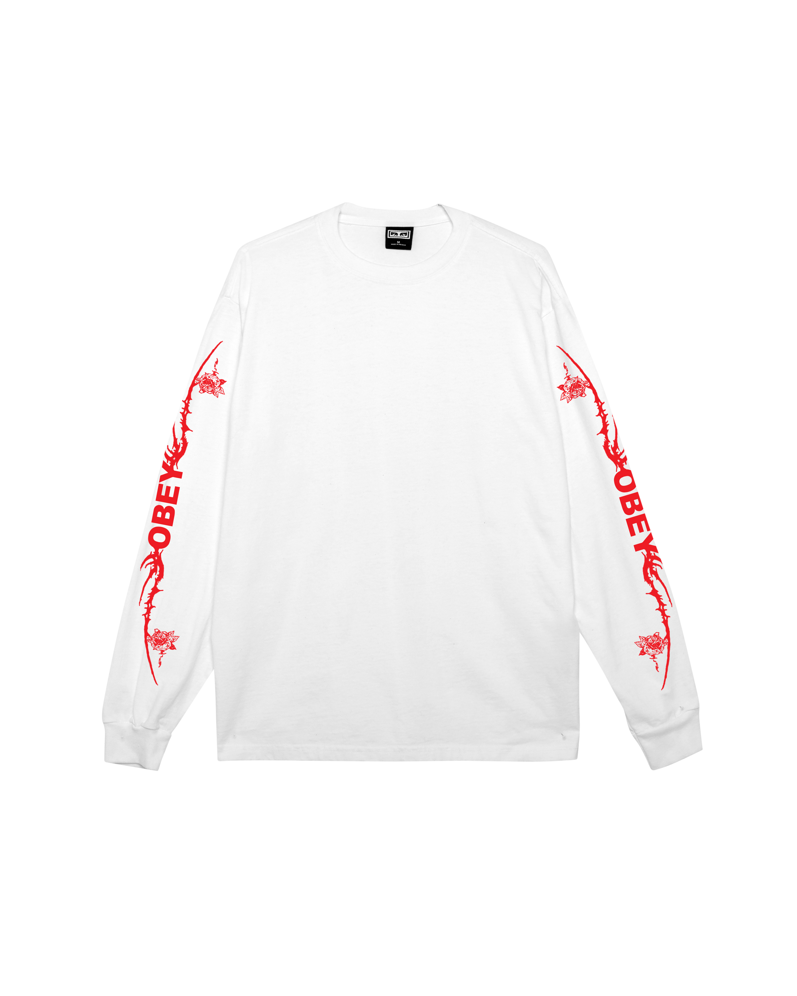 TRIBAL ROSE PIGMENT LS T-SHIRT - PIGMENT VINTAGE WHITE