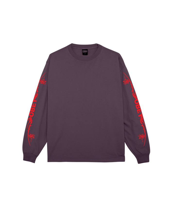 TRIBAL ROSE PIGMENT LS T-SHIRT - PIGMENT PLUMP PERFECT