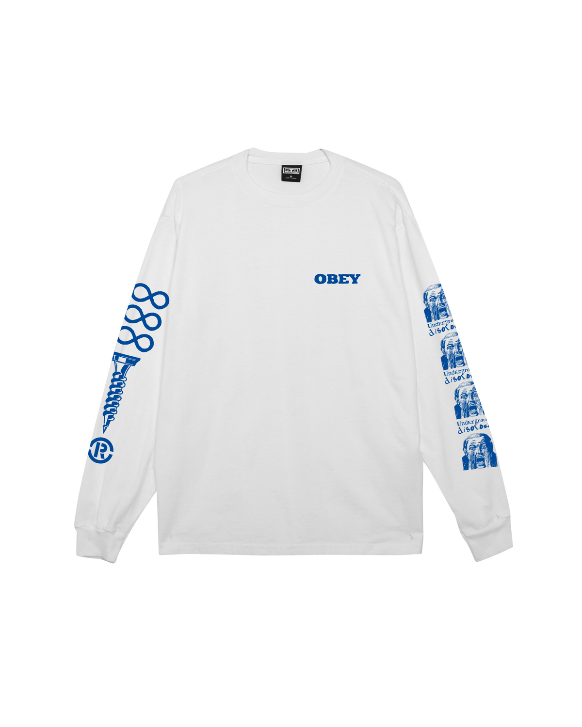 UNDERGROUND DISORDER PIGMENT LS T-SHIRT - PIGMENT VINTAGE WHITE