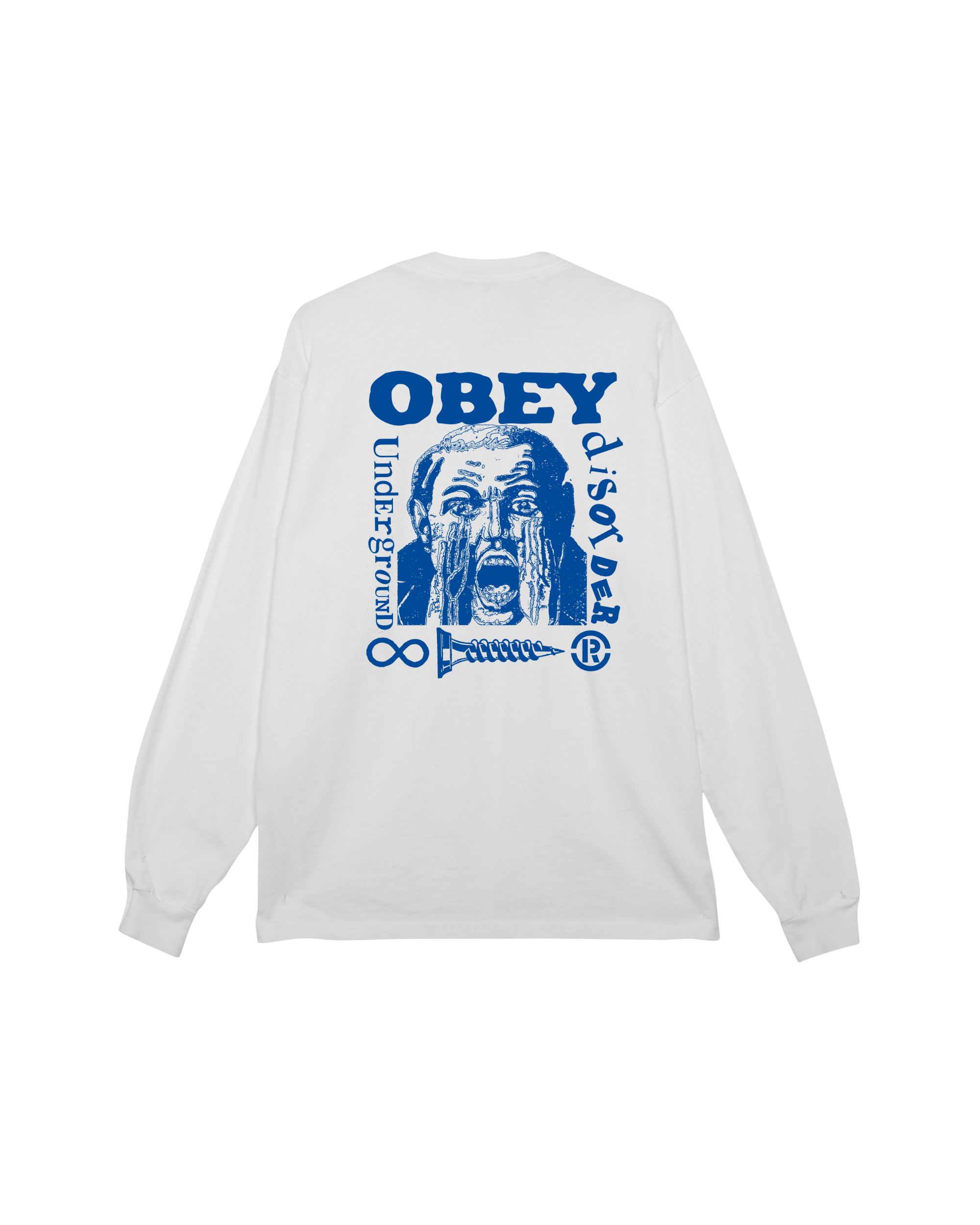 UNDERGROUND DISORDER PIGMENT LS T-SHIRT - PIGMENT VINTAGE WHITE