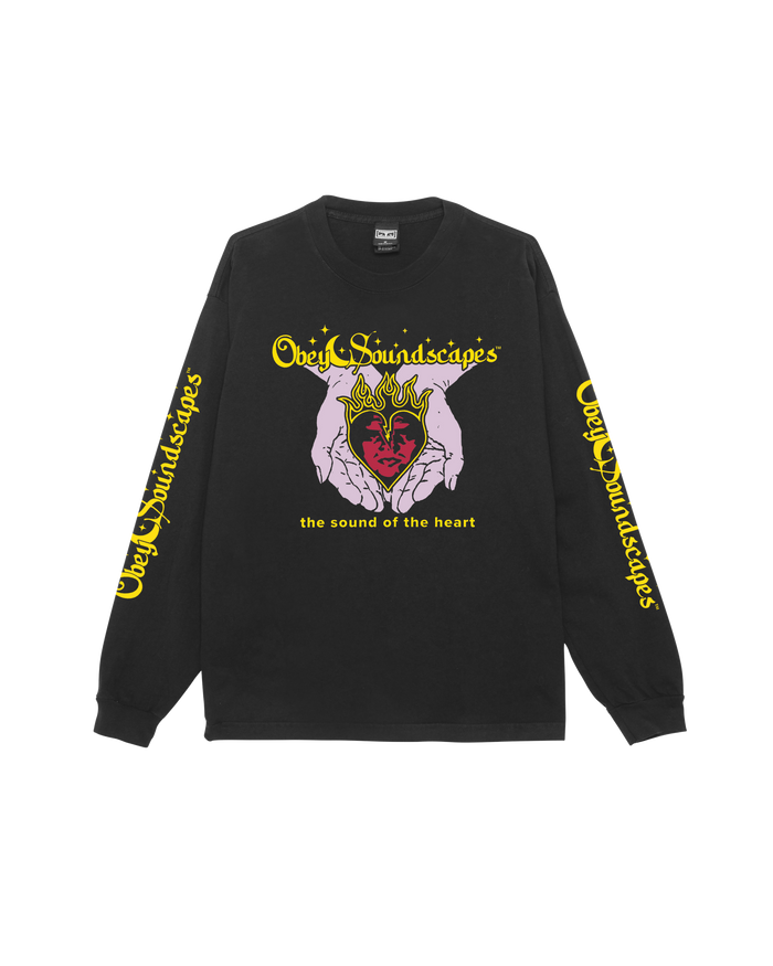 SOUNDSCAPES PIGMENT LS T-SHIRT - PIGMENT DUSTY BLACK