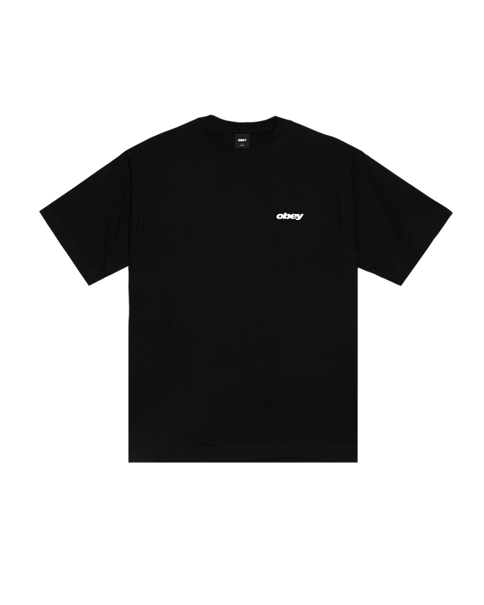 OBEY BOUNCE HEAVYWEIGHT T-SHIRT - BLACK