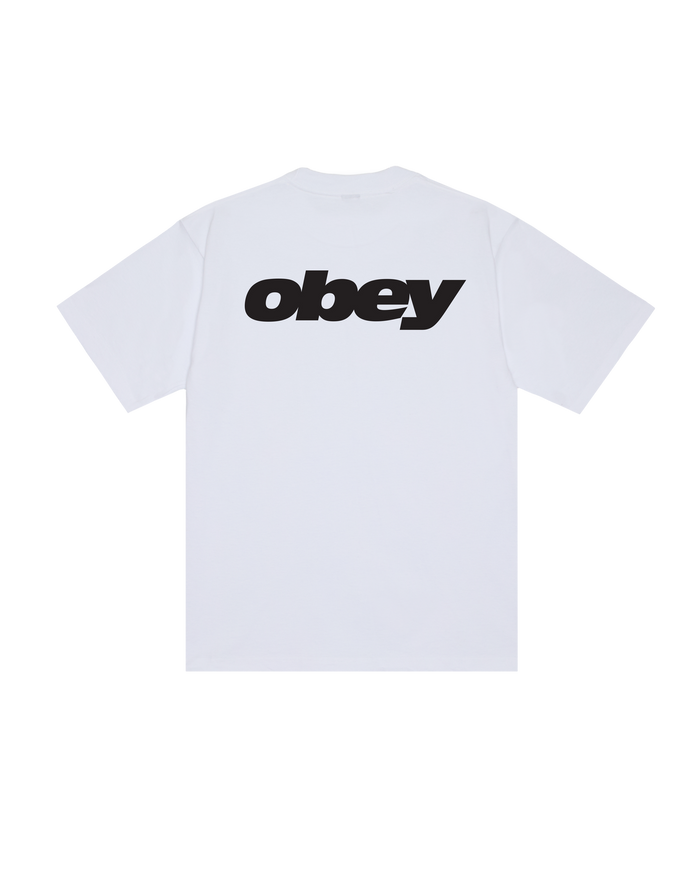 OBEY BOUNCE HEAVYWEIGHT T-SHIRT - WHITE