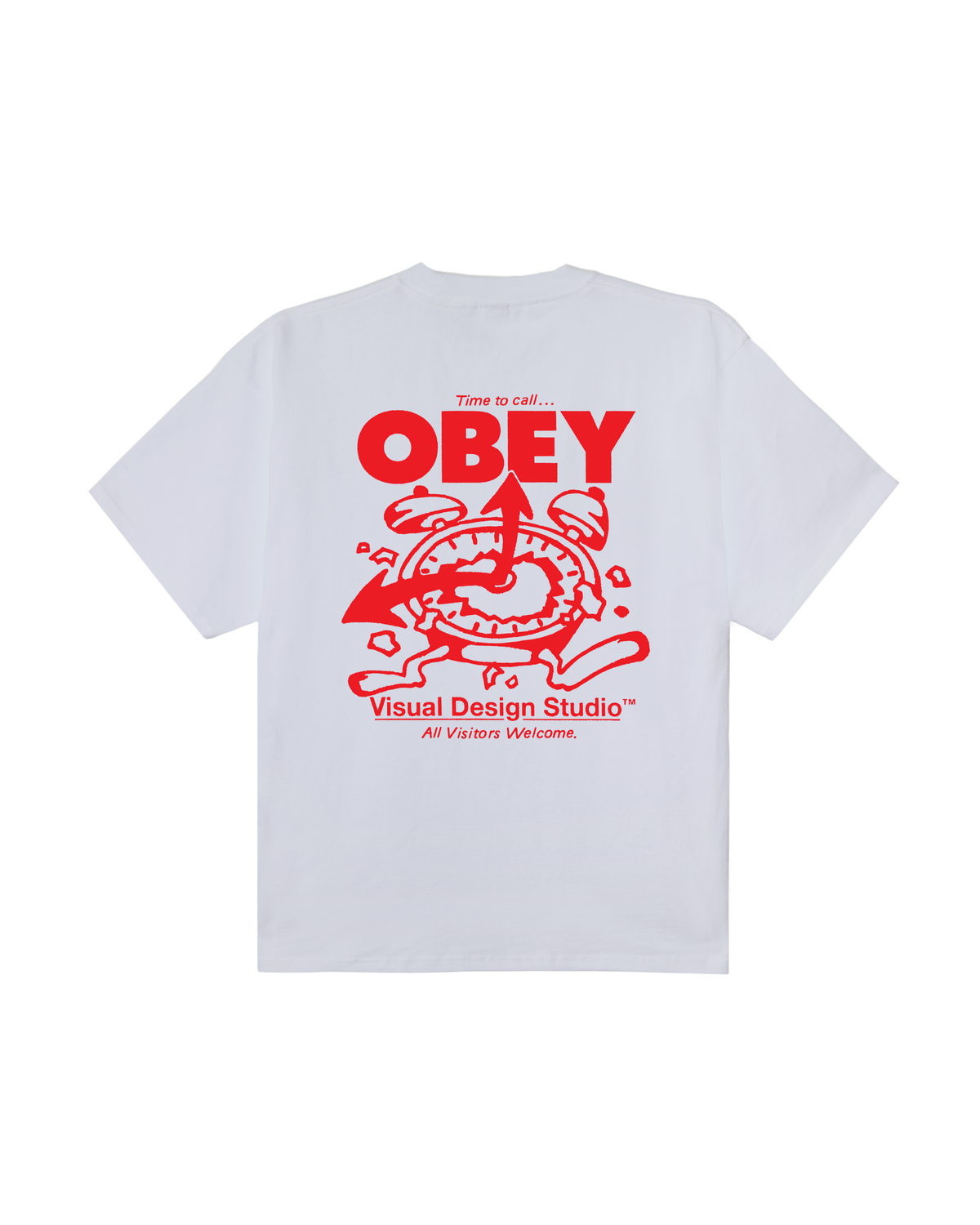 TIME TO CALL HEAVYWEIGHT T-SHIRT - WHITE